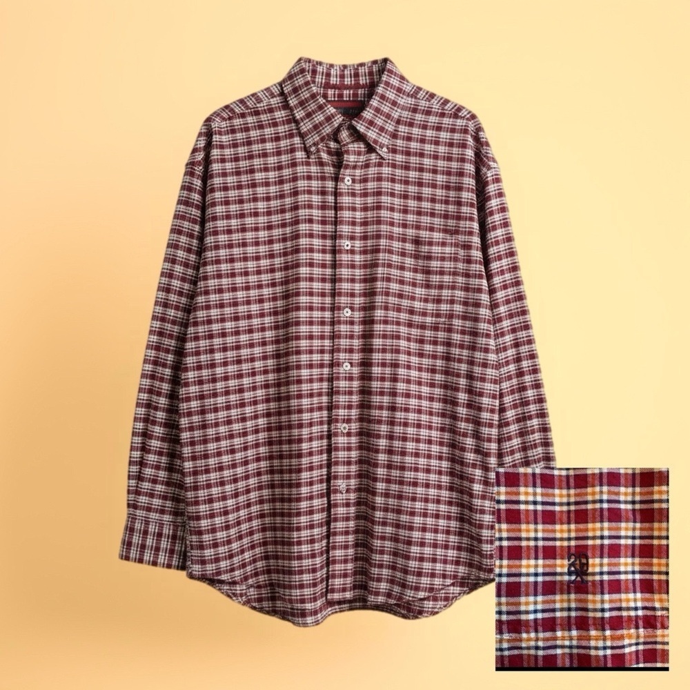 WRANGLER Western Shirt Westerncore Royal Stewart Plaid Mens L
